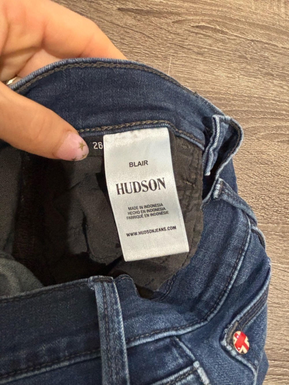 Hudson Blair Bootcut in Jet Size 26 Designer Denim - Picture 10 of 11